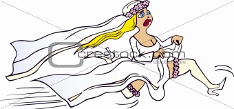 Running bride