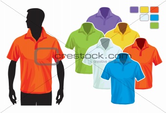 Polo shirt template