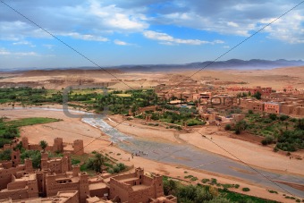view from Kasbah Ait Benhaddou