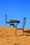 place to sit on the sand dune