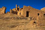 ruins of moroccan kasbah  