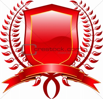 red shield design