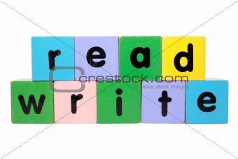 read and write in toy blocks
