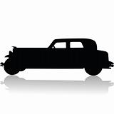 Old car silhouette