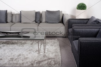 Lliving-room with classic furniture 