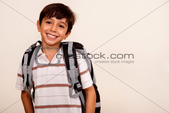 School boy, smiling portrait