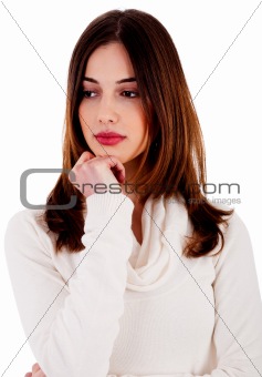 depressed young woman