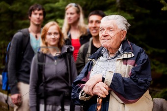 Elderly Man Tour Guide