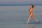 naked woman on the beach