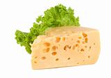 Cheese with lettuce