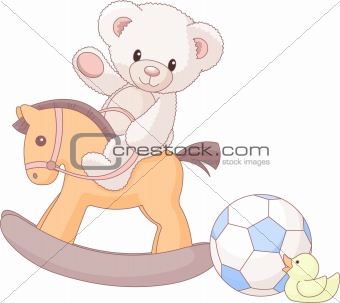 Teddy Bear  riding a horse
