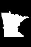 State of Minnesota - black background