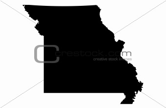 State of Missouri - white background