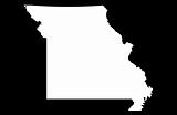 State of Missouri - black background