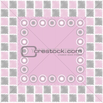 Pink frame with squares