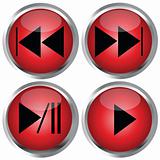 Red Buttons for web design
