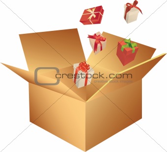 Box with the presents