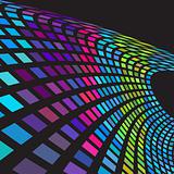 Digital colorful wave