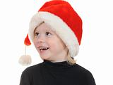 The child in a hat santa claus