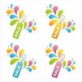 colorful sale tags