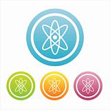 colorful atom signs