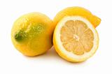 Three ripe lemons