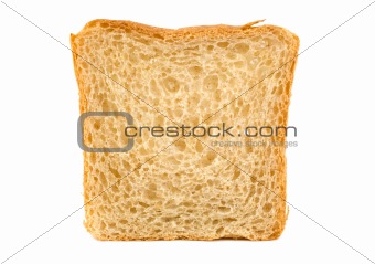 White bread isolated
