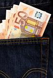 euros in back pocket