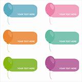colorful balloons frames