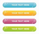 colorful musical banners