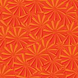 Seamless background with orange floral motives