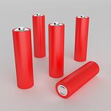 Red AA batteries