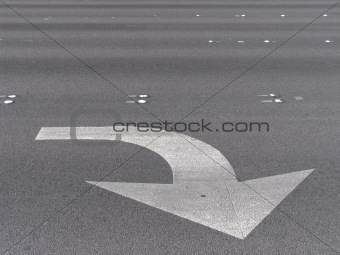 Symbol traffic on a street in the united states of america