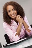 Beautiful Mixed Race African American Female Student or Business