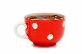 red mug from coffee