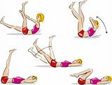 woman doing abdominal exercises