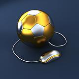 soccer ball with mouse
