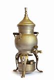 Antique coffeepot with spirit lamp
