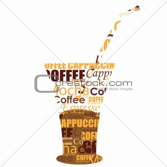 typography cold coffee