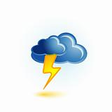 cloud and lightning icon