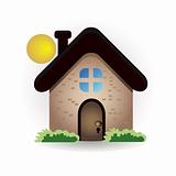 house and sun icon