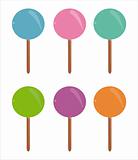 colorful lollipop icons