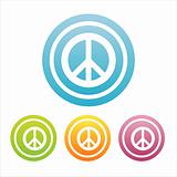 colorful peace signs