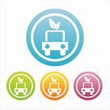 colorful eco car signs