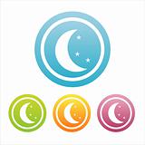 colorful moon signs