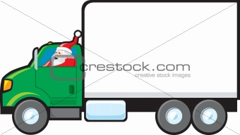 Santa Making a Delivery