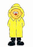 boy with raincoat