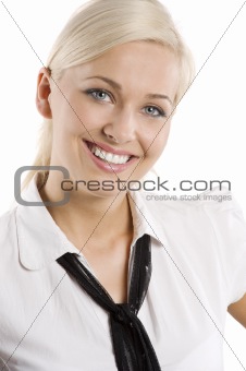 smiling blond girl