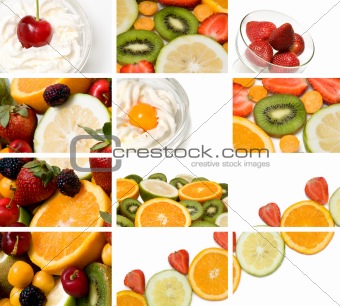 colorful fruit composition