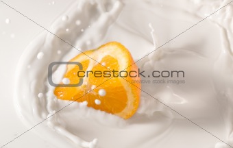 beautiful orange splash